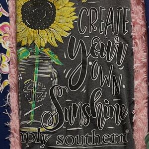 Simply Southern Tee with Sunflower and Text